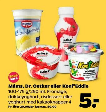 Måms, Dr. Oetker eller Konf'Eddie