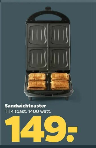 Netto Sandwichtoaster tilbud