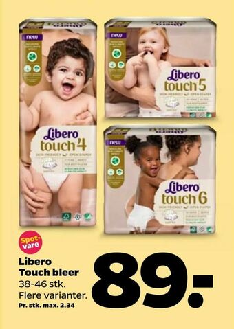 Netto Libero Touch bleer tilbud