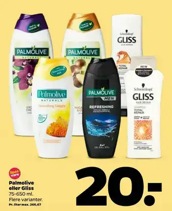 Palmolive eller Gliss