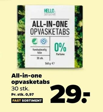Netto All-in-one opvasketabs tilbud