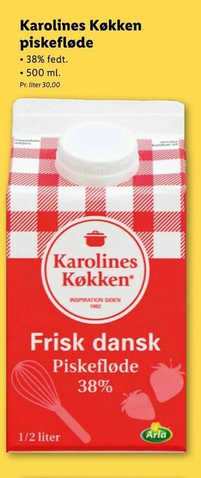 Karolines Køkken piskefløde