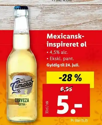 Let-Køb Mexicansk inspireret øl tilbud
