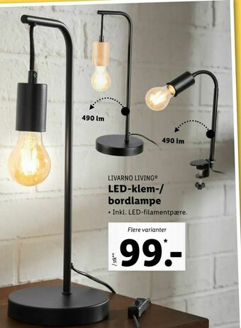 LED-klem-/ bordlampe