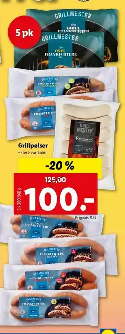 Let-Køb Grillpølser tilbud