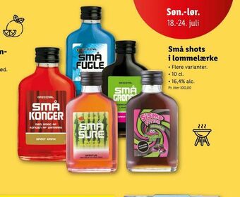 Let-Køb Små shots i lommelærke tilbud