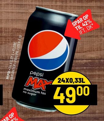Priss Pepsi tilbud