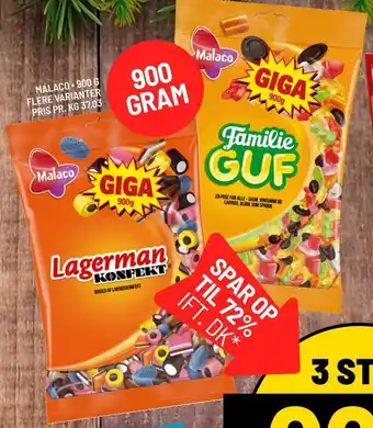 Priss Malaco. 900g Flere Varianter tilbud
