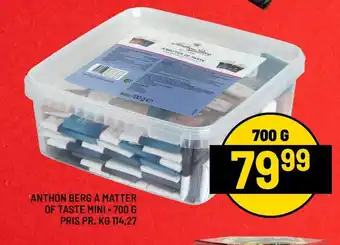 Priss Anthon Berg a Matter Of Taste Mini 700g tilbud