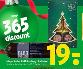 Coop 365 Steff houlberg blodpølse tilbud