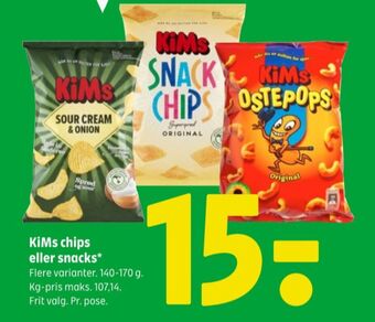 Coop 365 Kims chips tilbud