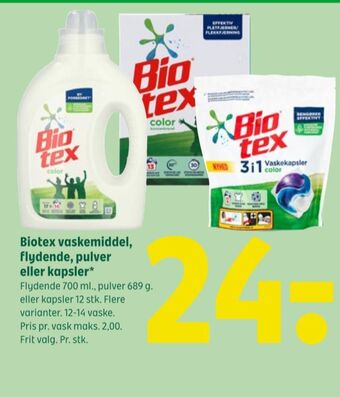 Coop 365 Biotex vaskemiddel-flydende tilbud