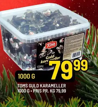 Priss Toms Guld Karameller 1000g tilbud