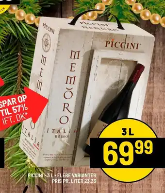 Priss Piccini 3L tilbud