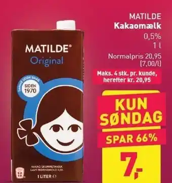 ALDI Kakaomælk tilbud