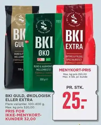 MENY Bki guld, øko el. extra tilbud