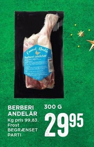 MENY Berberi andelår tilbud