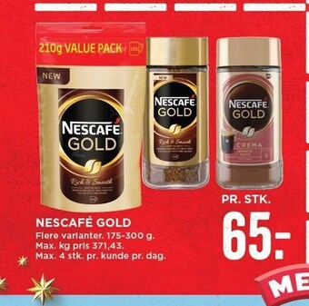 MENY Nescafe gold tilbud