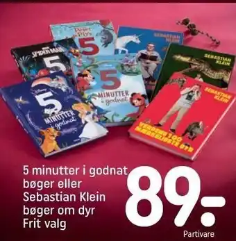 5 minutter i godnat bøger el. sebastian klein bøger