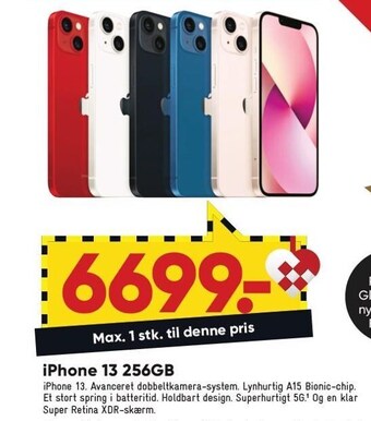 Bilka Iphone 13 256gb tilbud