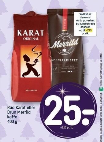 REMA 1000 Rød karat el. brun merrild tilbud
