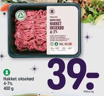 REMA 1000 Hakket oksekød tilbud