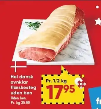 Bilka Hel dansk ovnklar flæskesteg uden ben tilbud