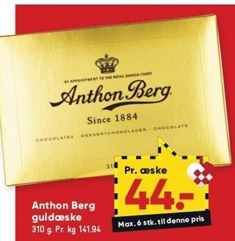 Bilka Anthon berg guldæske tilbud