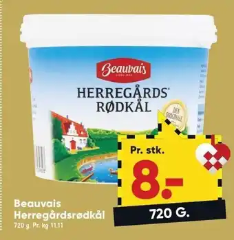 Bilka Beauvais herregårds rødkål tilbud