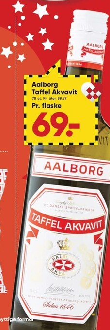 Bilka Aalborg taffel akvavit tilbud