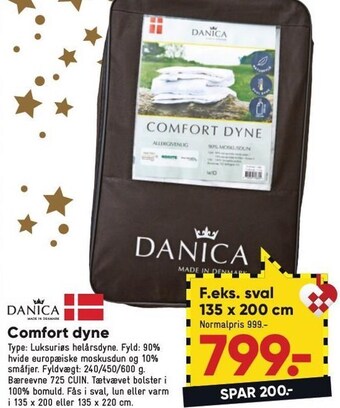 Bilka Comfort dyne tilbud