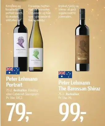 Føtex Peter lehman portrait el. peter lehmann the barossan shiraz tilbud