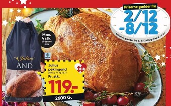 Bilka Julius pekingand tilbud