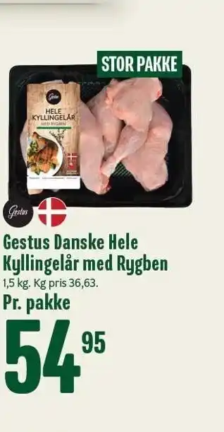 Danske hele kyllingelår m. rygben
