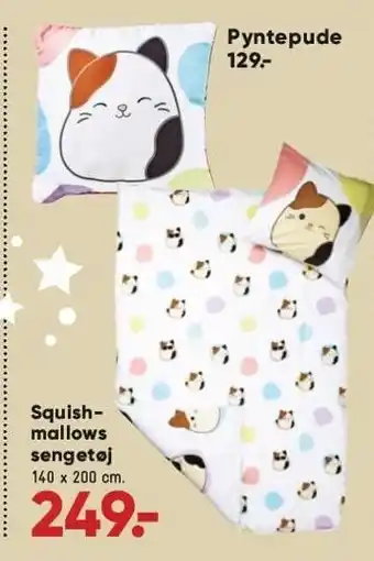 Bilka Squishmallows sengetøj el. pyntepude tilbud