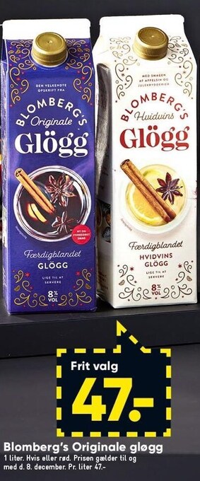 Bilka Blomberg's originale gløgg tilbud