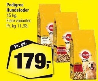 Calle Pedigree hundefoder 15 kg tilbud