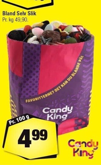 Calle Bland selv slik pr. 100 g tilbud