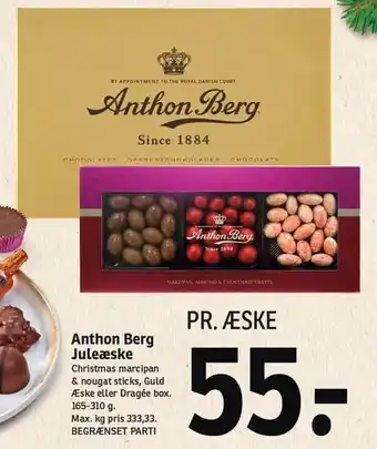 SPAR Anthon berg juleæske tilbud