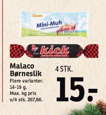 SPAR Malaco børneslik tilbud
