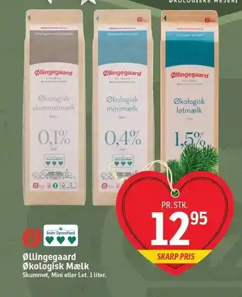 SPAR Øllingegaard øko mælk tilbud