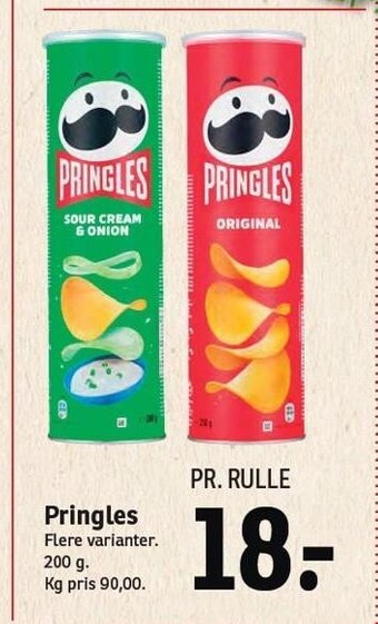 SPAR Pringles tilbud