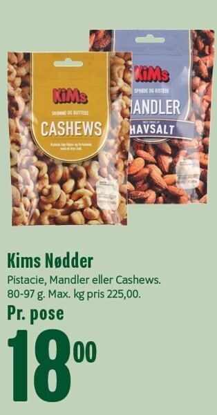 Min Købmand Kims nødder tilbud