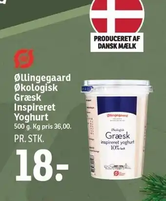 SPAR Øllingegaard øko græsk inspireret yoghurt tilbud