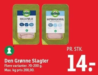 SPAR Den grønne slagter tilbud