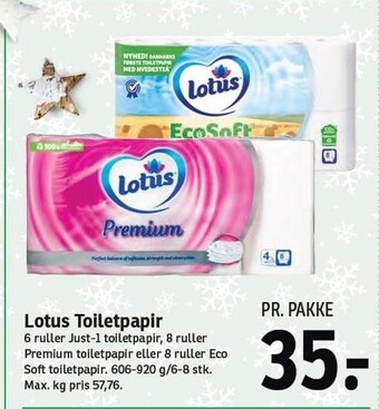 SPAR Lotus toiletpapir tilbud