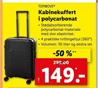 Let-Køb Kabinekuffert i polycarbonat tilbud