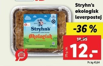 Lidl Stryhn's Økologisk Leverpostej tilbud