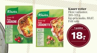 Dagli'Brugsen Knorr retter tilbud