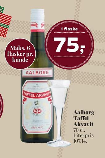 Dagli'Brugsen Aalborg taffel akvavit tilbud